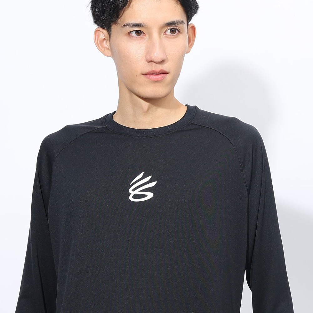 アンダーアーマー（UNDER ARMOUR）（メンズ）バスケットボールウェア カリー テック ロゴ ロングスリーブ Tシャツ 1388347 001
