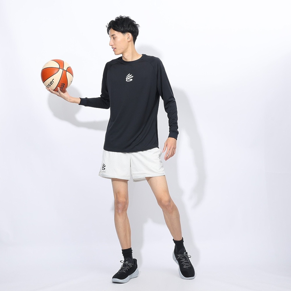 アンダーアーマー（UNDER ARMOUR）（メンズ）バスケットボールウェア カリー テック ロゴ ロングスリーブ Tシャツ 1388347 001