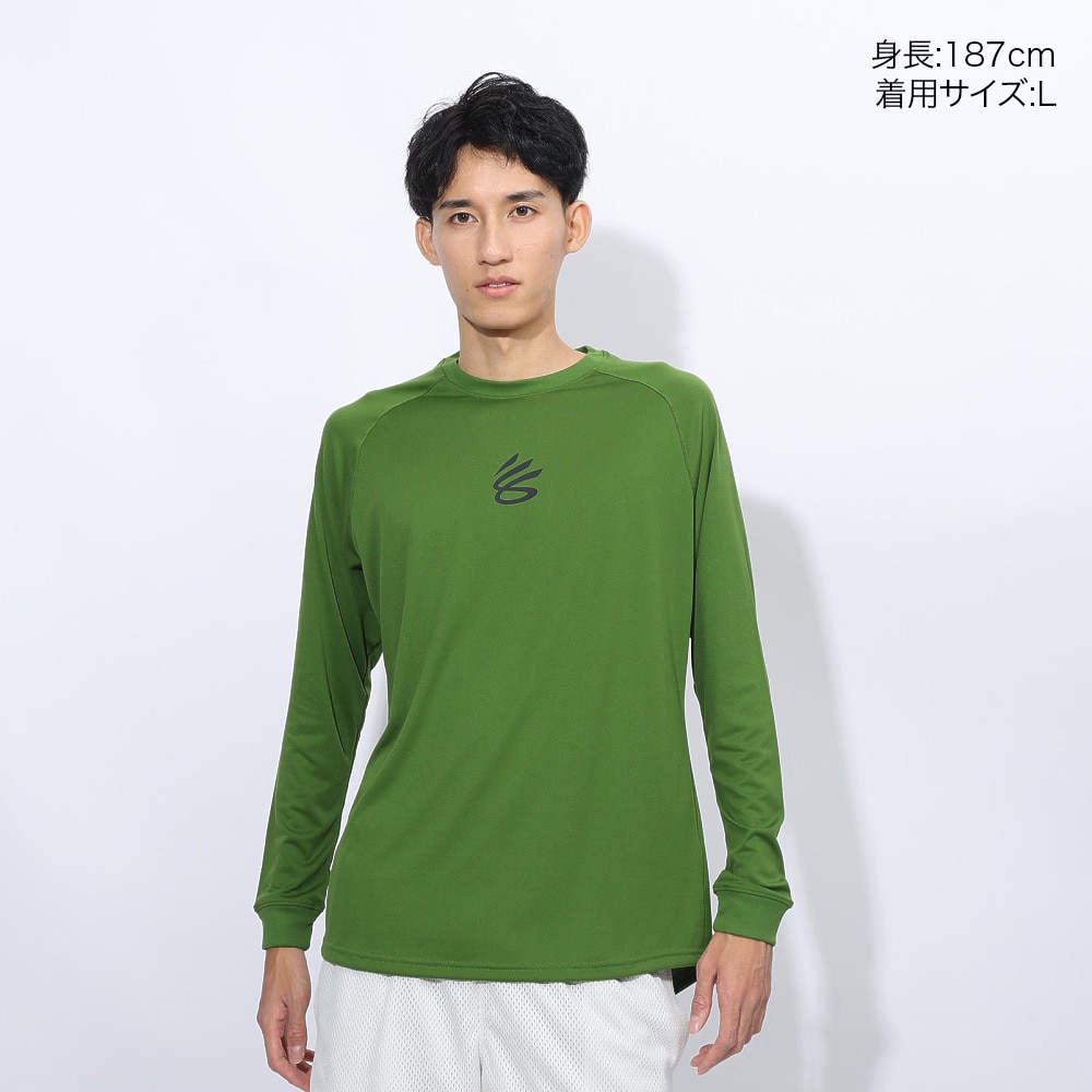 アンダーアーマー（UNDER ARMOUR）（メンズ）バスケットボールウェア カリー テック ロゴ ロングスリーブ Tシャツ 1388347 306