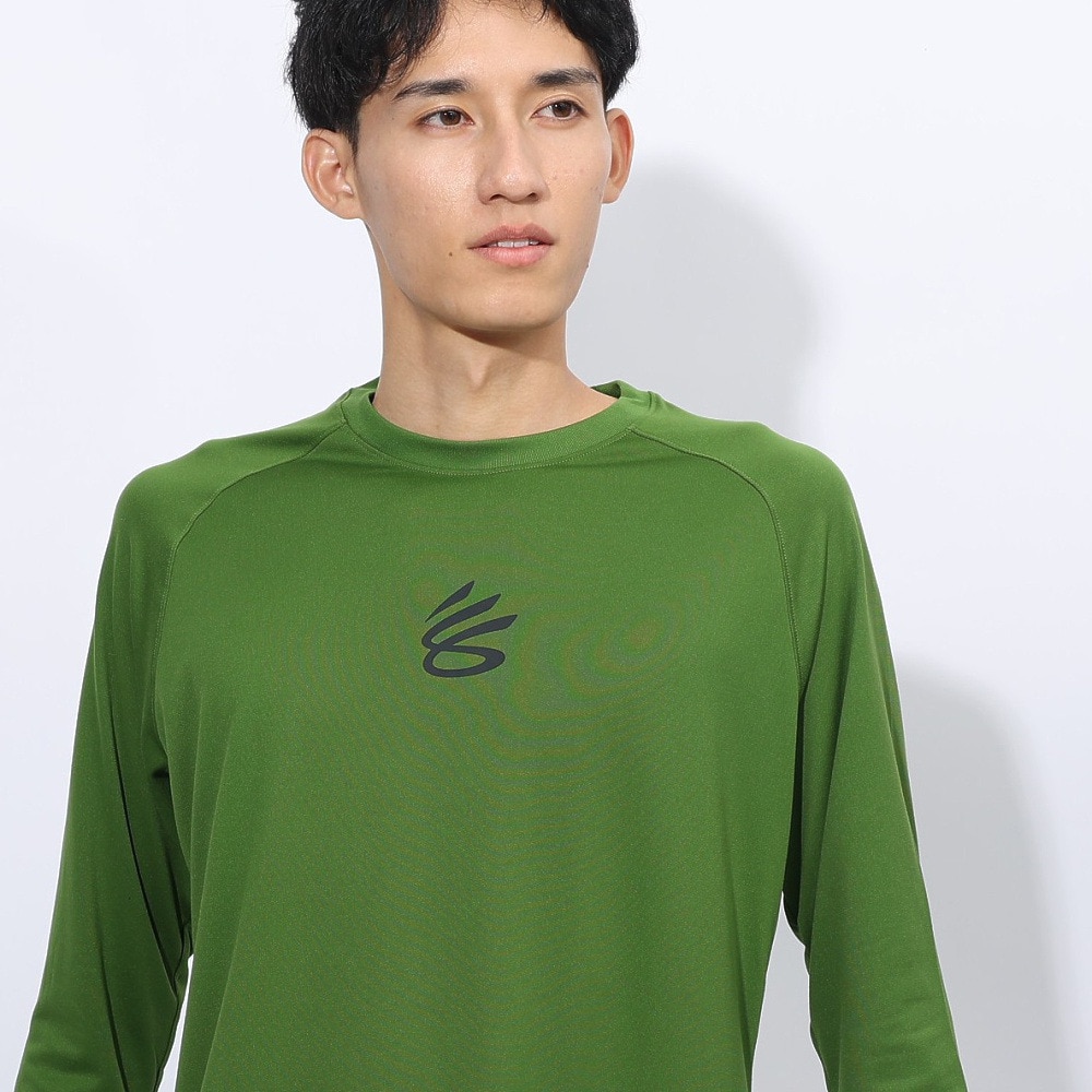 アンダーアーマー（UNDER ARMOUR）（メンズ）バスケットボールウェア カリー テック ロゴ ロングスリーブ Tシャツ 1388347 306
