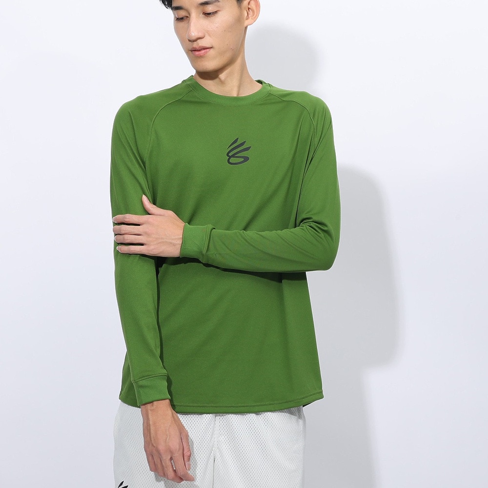 アンダーアーマー（UNDER ARMOUR）（メンズ）バスケットボールウェア カリー テック ロゴ ロングスリーブ Tシャツ 1388347 306