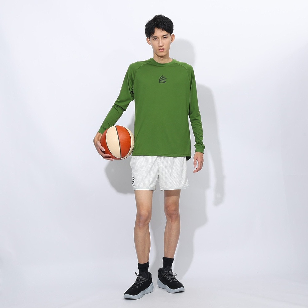 アンダーアーマー（UNDER ARMOUR）（メンズ）バスケットボールウェア カリー テック ロゴ ロングスリーブ Tシャツ 1388347 306