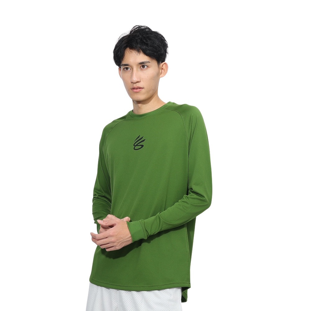 アンダーアーマー（UNDER ARMOUR）（メンズ）バスケットボールウェア カリー テック ロゴ ロングスリーブ Tシャツ 1388347 306