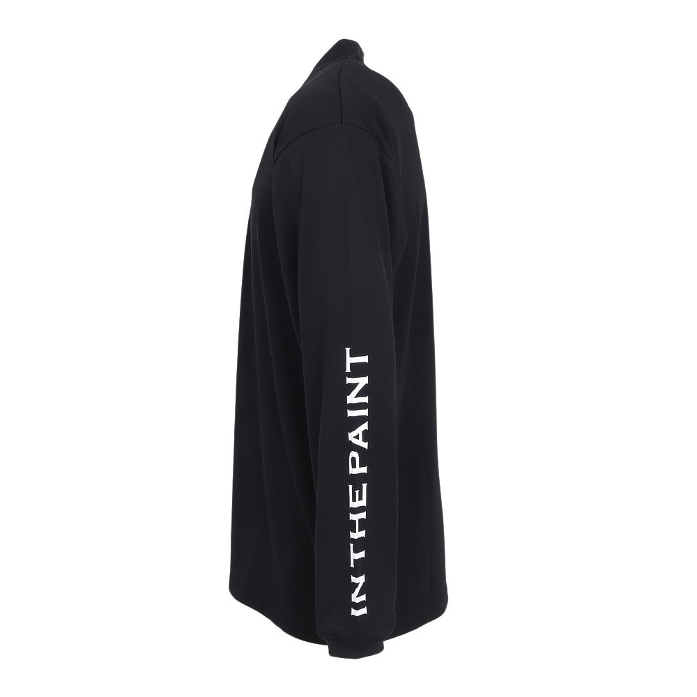 インザペイント（IN THE PAINT）（メンズ、レディース）バスケットボールウェア 長袖Tシャツ ITP24413BLK