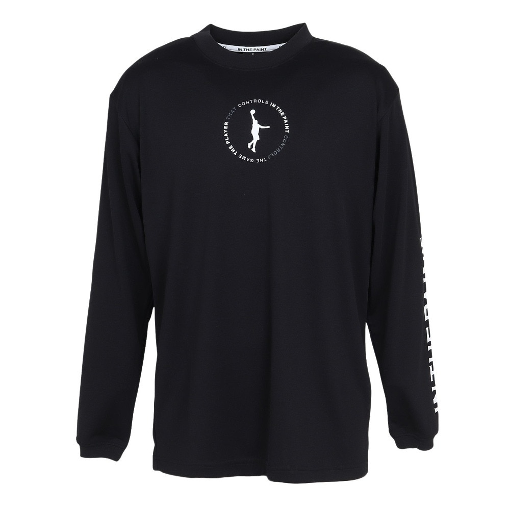 インザペイント（IN THE PAINT）（メンズ、レディース）バスケットボールウェア 長袖Tシャツ ITP24413BLK