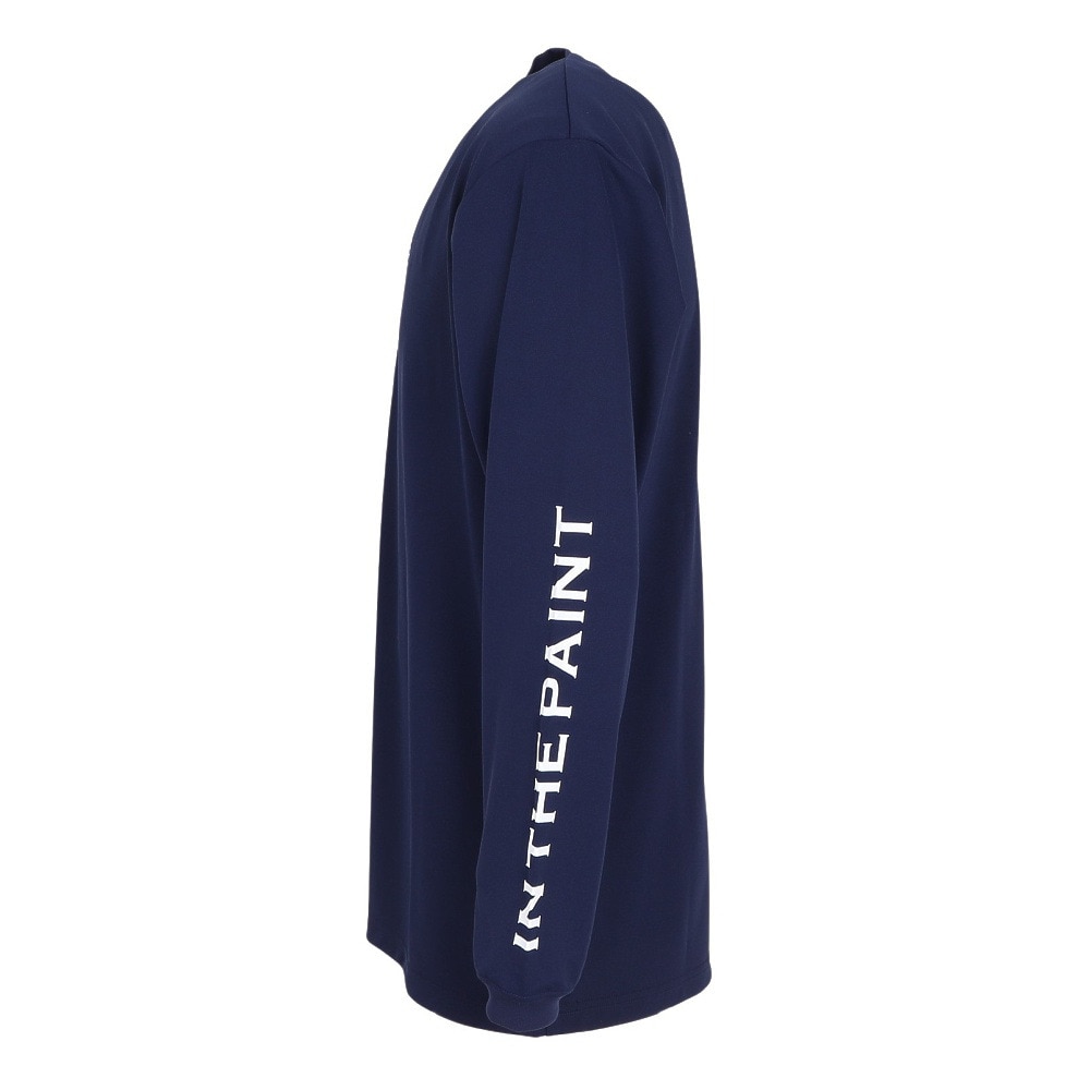 インザペイント（IN THE PAINT）（メンズ、レディース）バスケットボールウェア 長袖Tシャツ ITP24413NVY