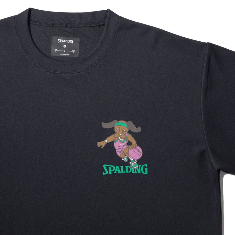 スポルディング（SPALDING）（メンズ、レディース）バスケットボールウェア 長袖 Tシャツ ビーグル レッツ プレイ フープス SMT24113BK