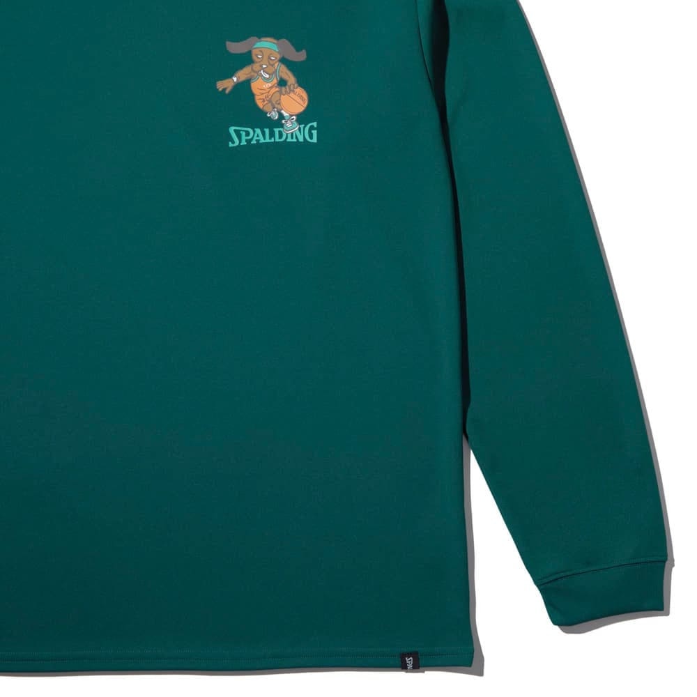 スポルディング（SPALDING）（メンズ、レディース）バスケットボールウェア 長袖 Tシャツ ビーグル レッツ プレイ フープス SMT24113SP