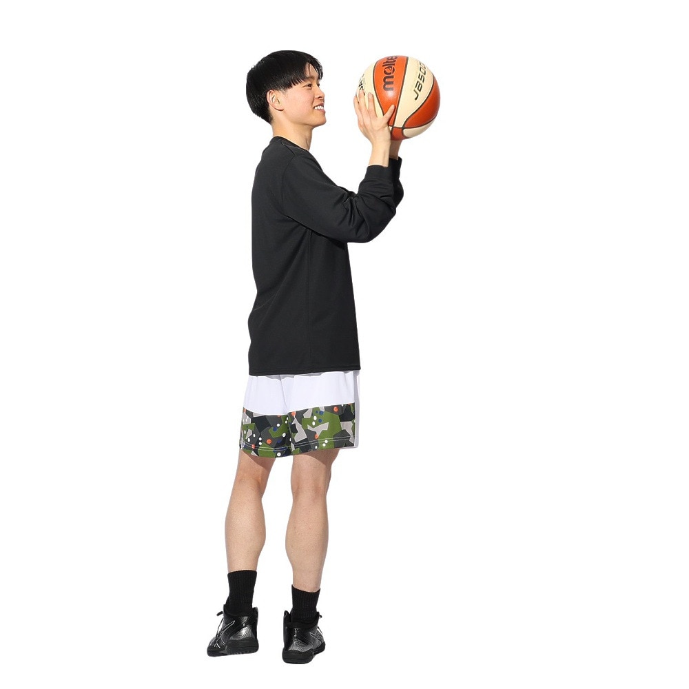 スポルディング（SPALDING）（メンズ、レディース）バスケットボールウェア 長袖 Tシャツ ワン オン ワン SMT24114BK