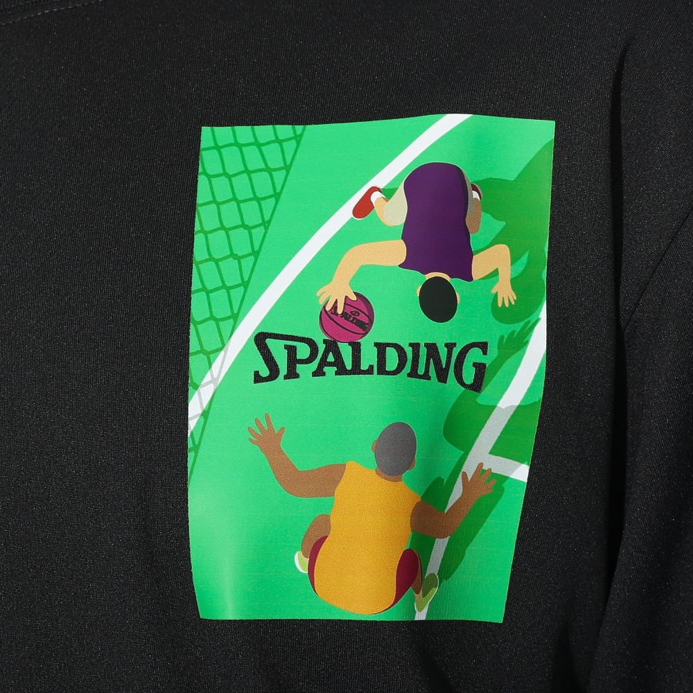 スポルディング（SPALDING）（メンズ、レディース）バスケットボールウェア 長袖 Tシャツ ワン オン ワン SMT24114BK