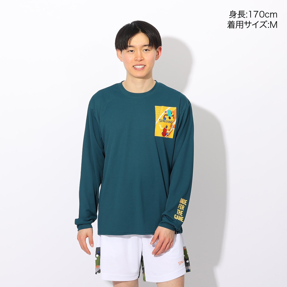 スポルディング（SPALDING）（メンズ、レディース）バスケットボールウェア 長袖 Tシャツ ワン オン ワン SMT24114SP