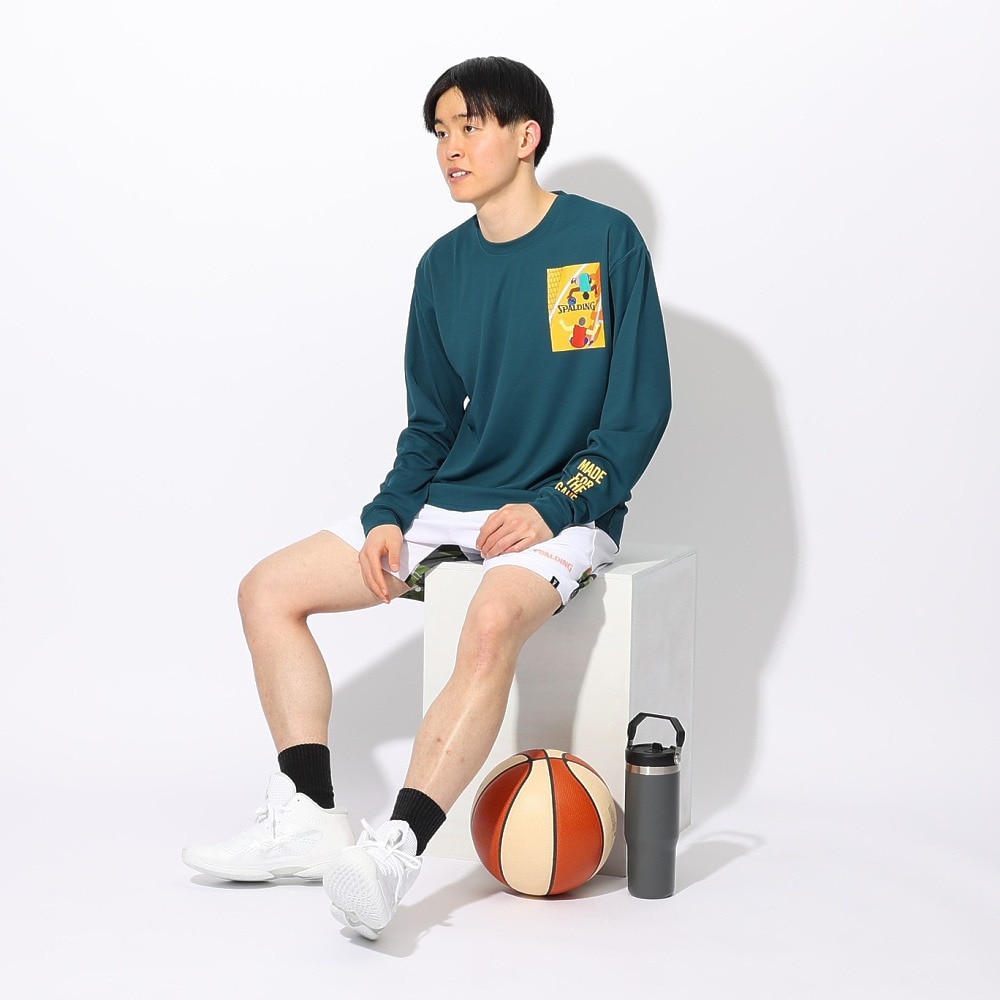 スポルディング（SPALDING）（メンズ、レディース）バスケットボールウェア 長袖 Tシャツ ワン オン ワン SMT24114SP