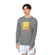 (メンズ、レディース)バスケットボールウェア 長袖 Tシャツ スポンジ・ボブ バスケットボール フリーク SMT24142SHG