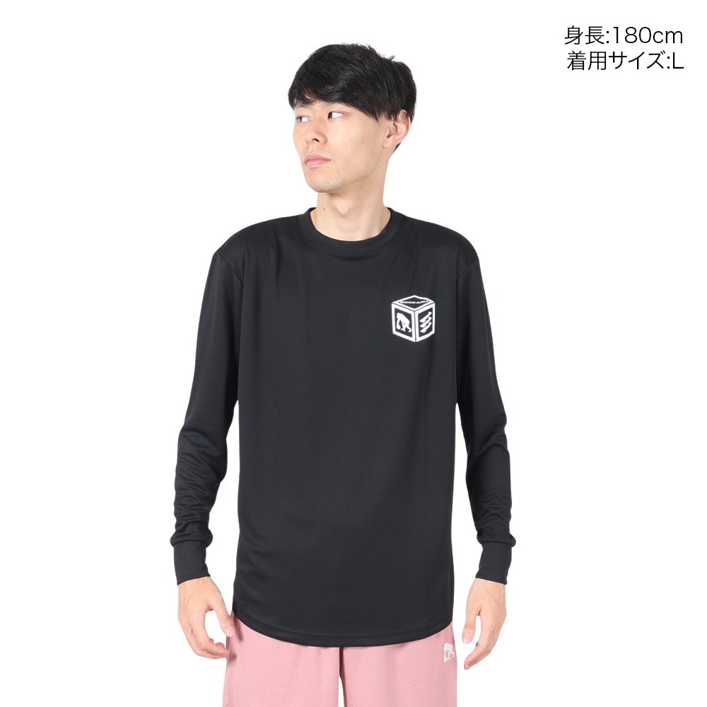 エゴザル（EGOZARU）（メンズ）バスケットボールウェア EZキューブ ロングスリーブTシャツ EZFW24ULS003C001