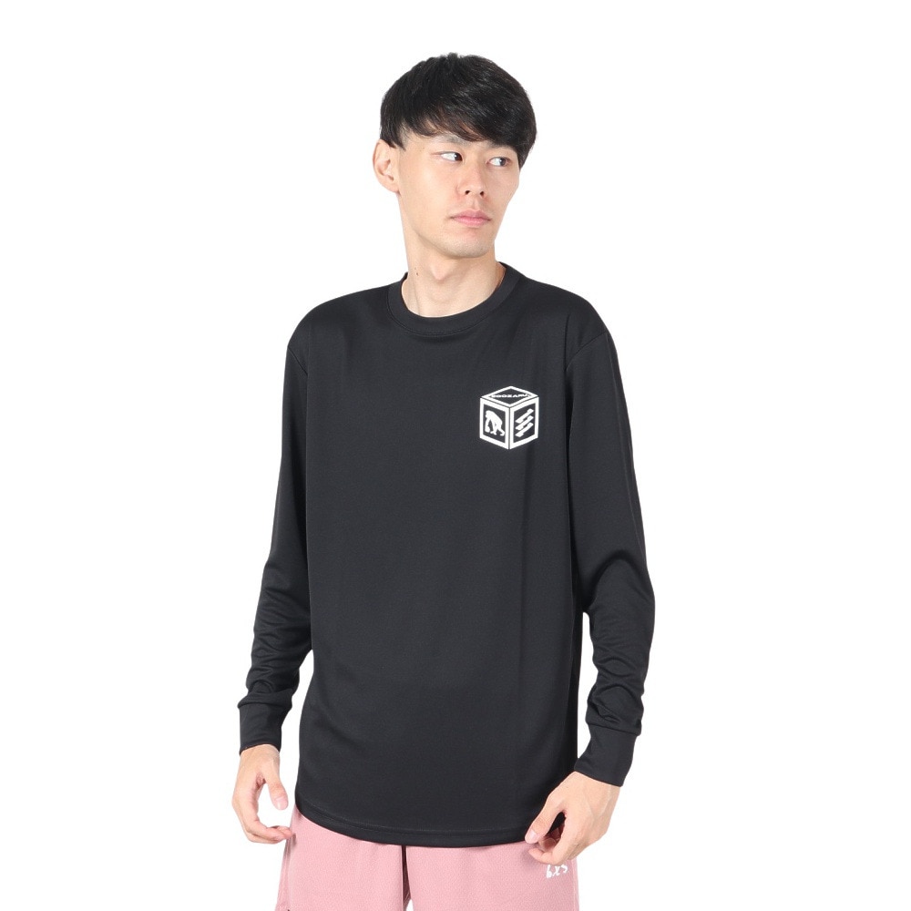 エゴザル（EGOZARU）（メンズ）バスケットボールウェア EZキューブ ロングスリーブTシャツ EZFW24ULS003C001