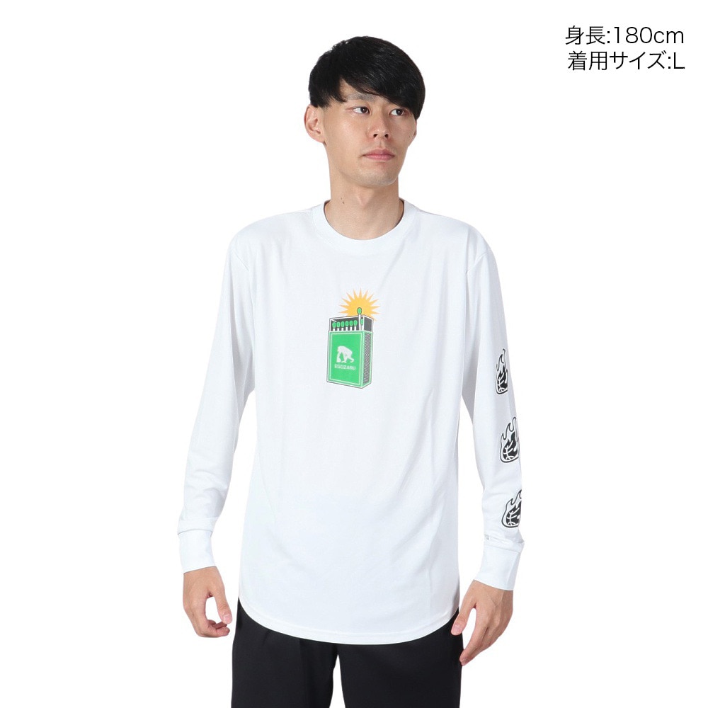 エゴザル（EGOZARU）（メンズ）バスケットボールウェア マッチボックスブレイズ ロングスリーブTシャツ EZFW24ULS007C002