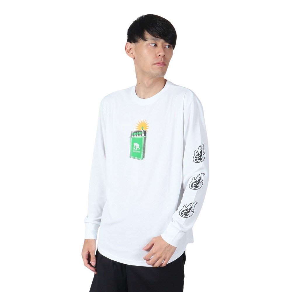エゴザル（EGOZARU）（メンズ）バスケットボールウェア マッチボックスブレイズ ロングスリーブTシャツ EZFW24ULS007C002