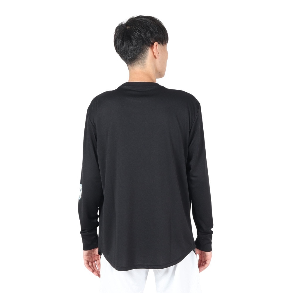 エゴザル（EGOZARU）（メンズ）バスケットボールウェア クロッシングロゴ ロングスリーブTシャツ EZFW24ULS010C001