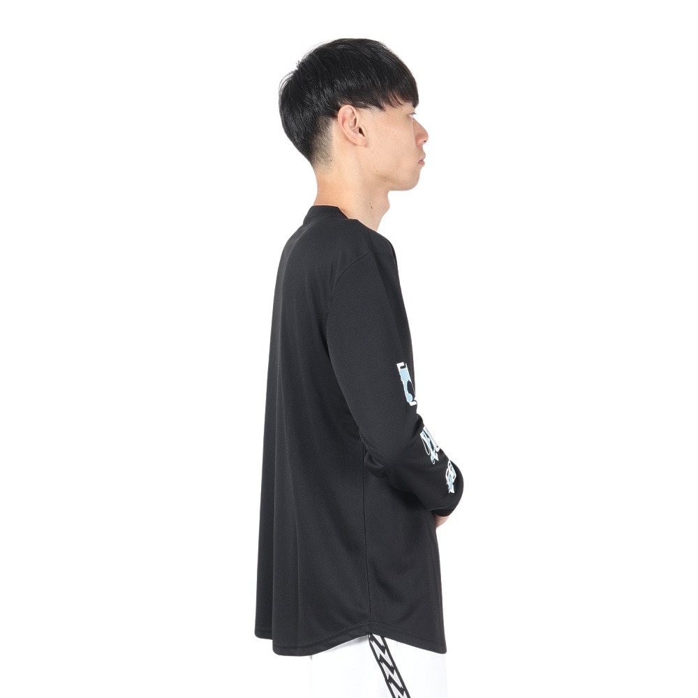 エゴザル（EGOZARU）（メンズ）バスケットボールウェア クロッシングロゴ ロングスリーブTシャツ EZFW24ULS010C001