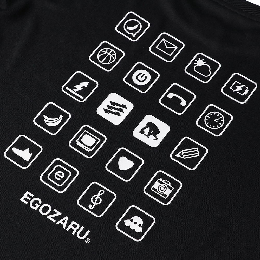 エゴザル（EGOZARU）（メンズ）バスケットボールウェア APPアイコン ロングスリーブ Tシャツ EZFW24ULS015C001