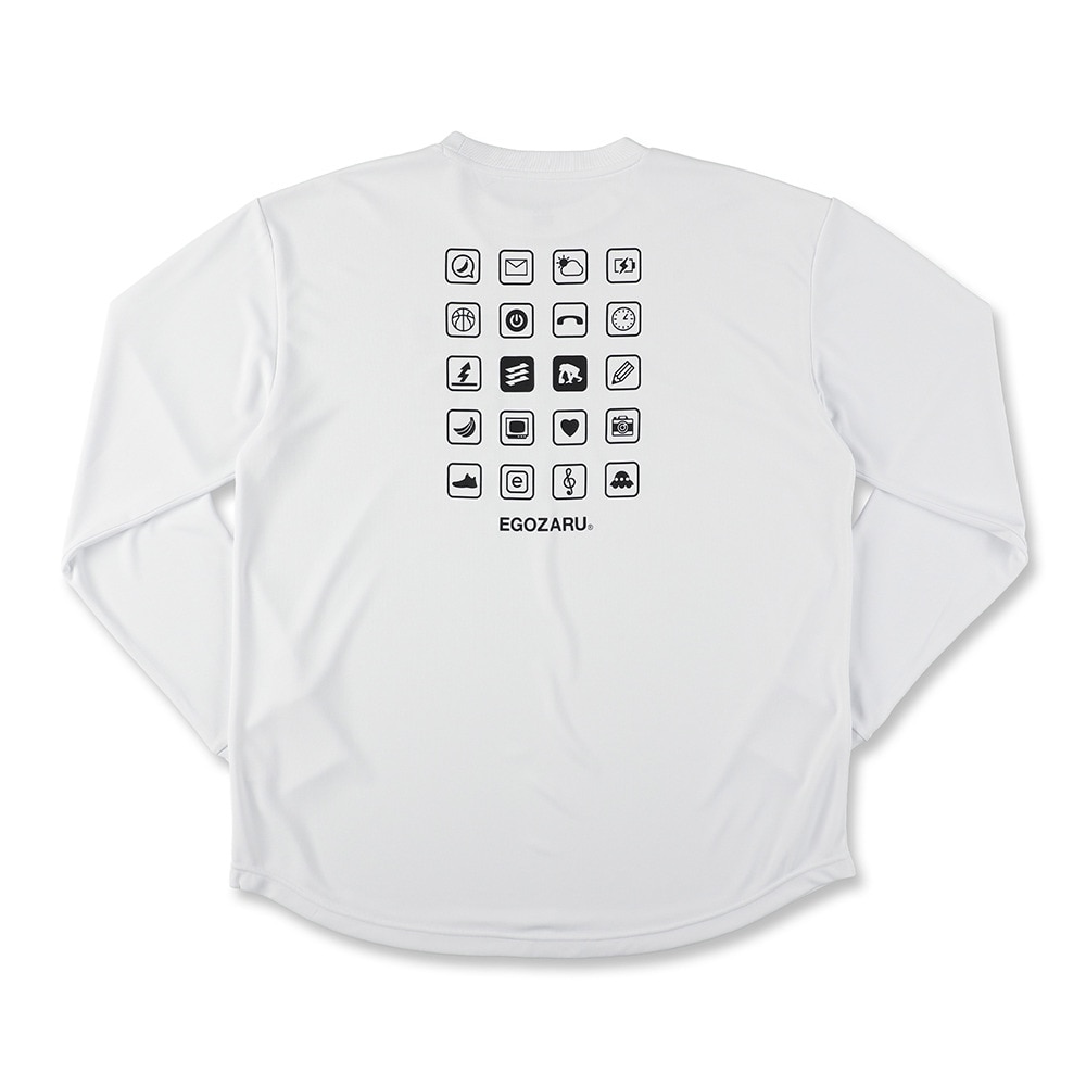 エゴザル（EGOZARU）（メンズ）バスケットボールウェア APPアイコン ロングスリーブ Tシャツ EZFW24ULS015C002