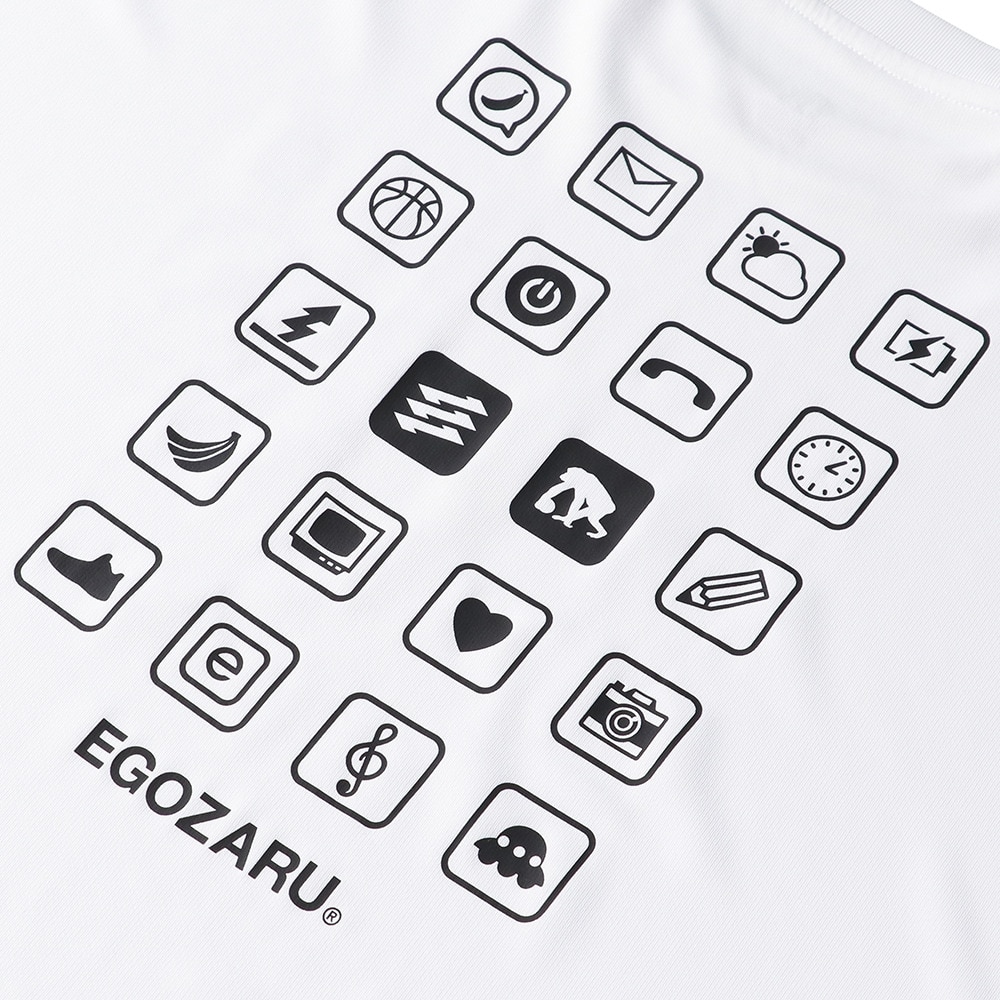 エゴザル（EGOZARU）（メンズ）バスケットボールウェア APPアイコン ロングスリーブ Tシャツ EZFW24ULS015C002
