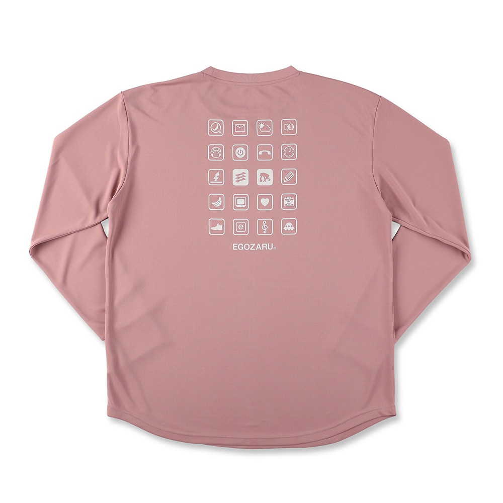 エゴザル（EGOZARU）（メンズ）バスケットボールウェア APPアイコン ロングスリーブ Tシャツ EZFW24ULS015C033