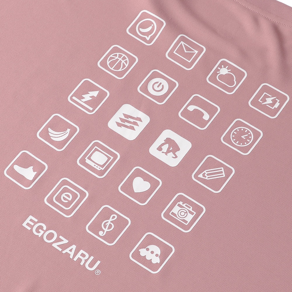 エゴザル（EGOZARU）（メンズ）バスケットボールウェア APPアイコン ロングスリーブ Tシャツ EZFW24ULS015C033