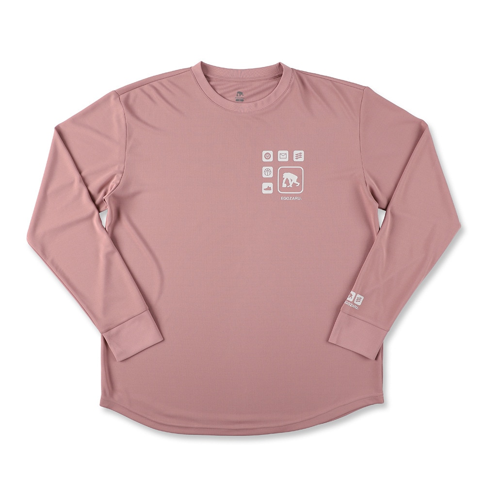 エゴザル（EGOZARU）（メンズ）バスケットボールウェア APPアイコン ロングスリーブ Tシャツ EZFW24ULS015C033