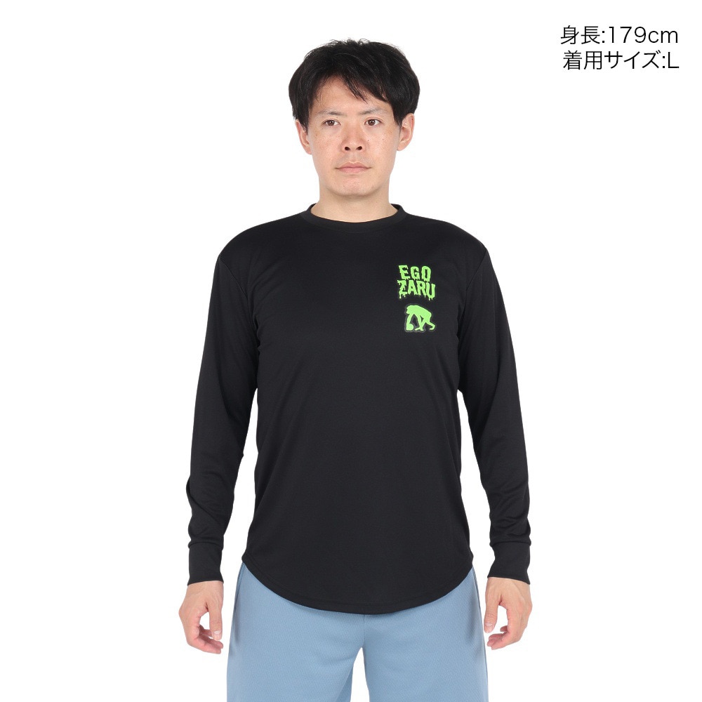エゴザル（EGOZARU）（メンズ）バスケットボールウェア スクリームドリップ ロングスリーブTシャツ EZFW24ULS019C001