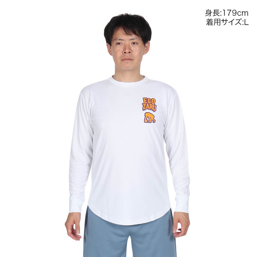 エゴザル（EGOZARU）（メンズ）バスケットボールウェア スクリームドリップ ロングスリーブTシャツ EZFW24ULS019C002