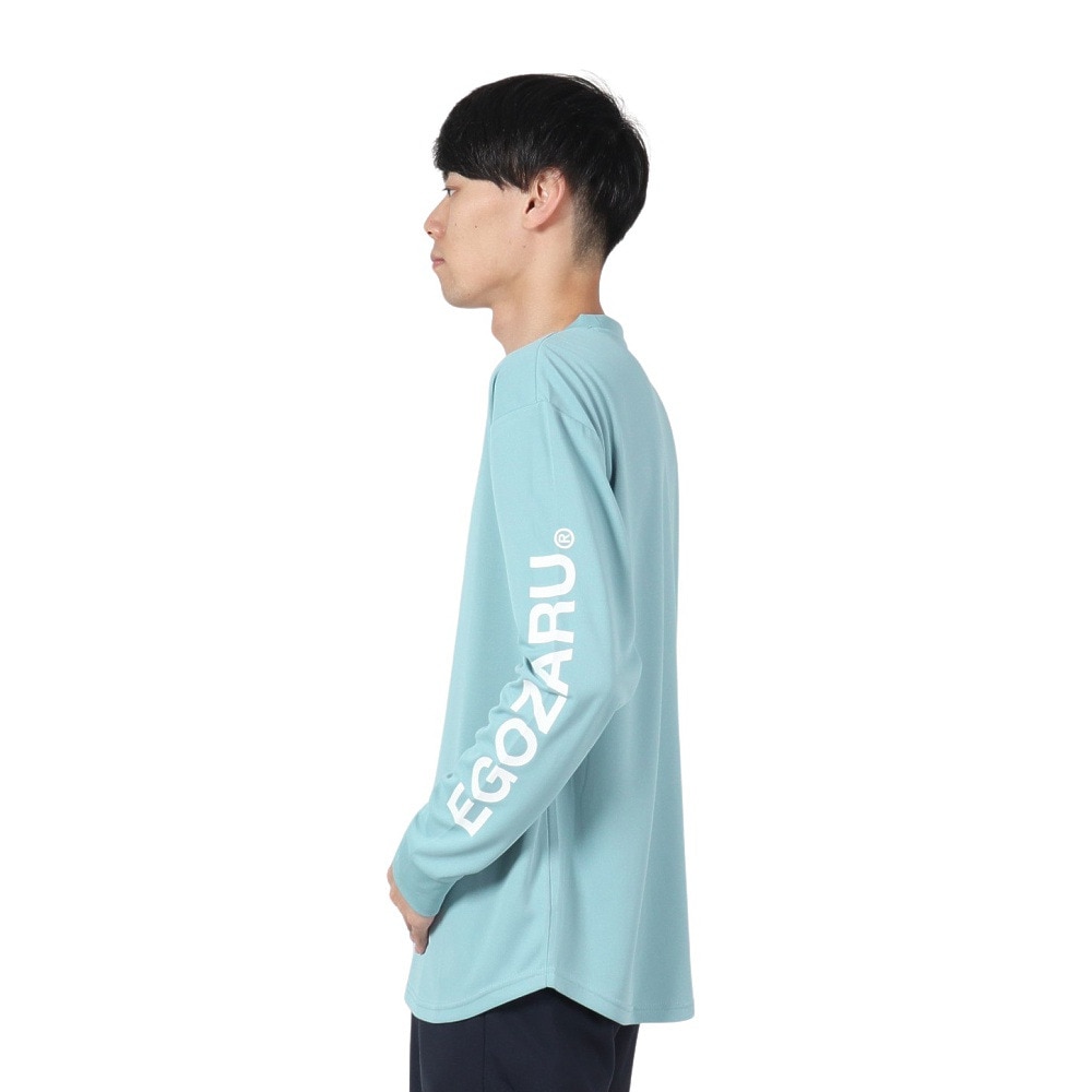 エゴザル（EGOZARU）（メンズ、レディース）バスケットボールウェア スリーブロゴ ロングスリーブTシャツ EZLT-F2206C034
