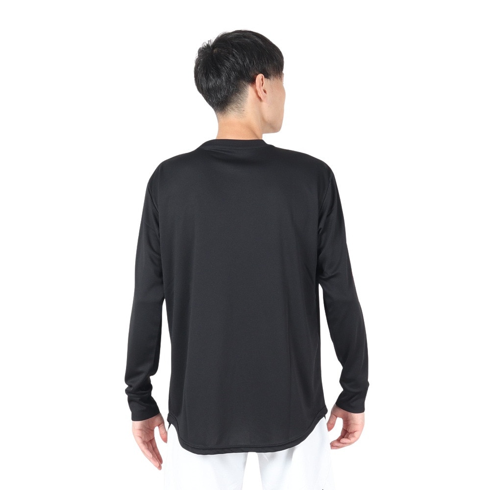 エゴザル（EGOZARU）（メンズ、レディース）バスケットボールウェア スリーブロゴ ロングスリーブTシャツ EZLT-F2206C038