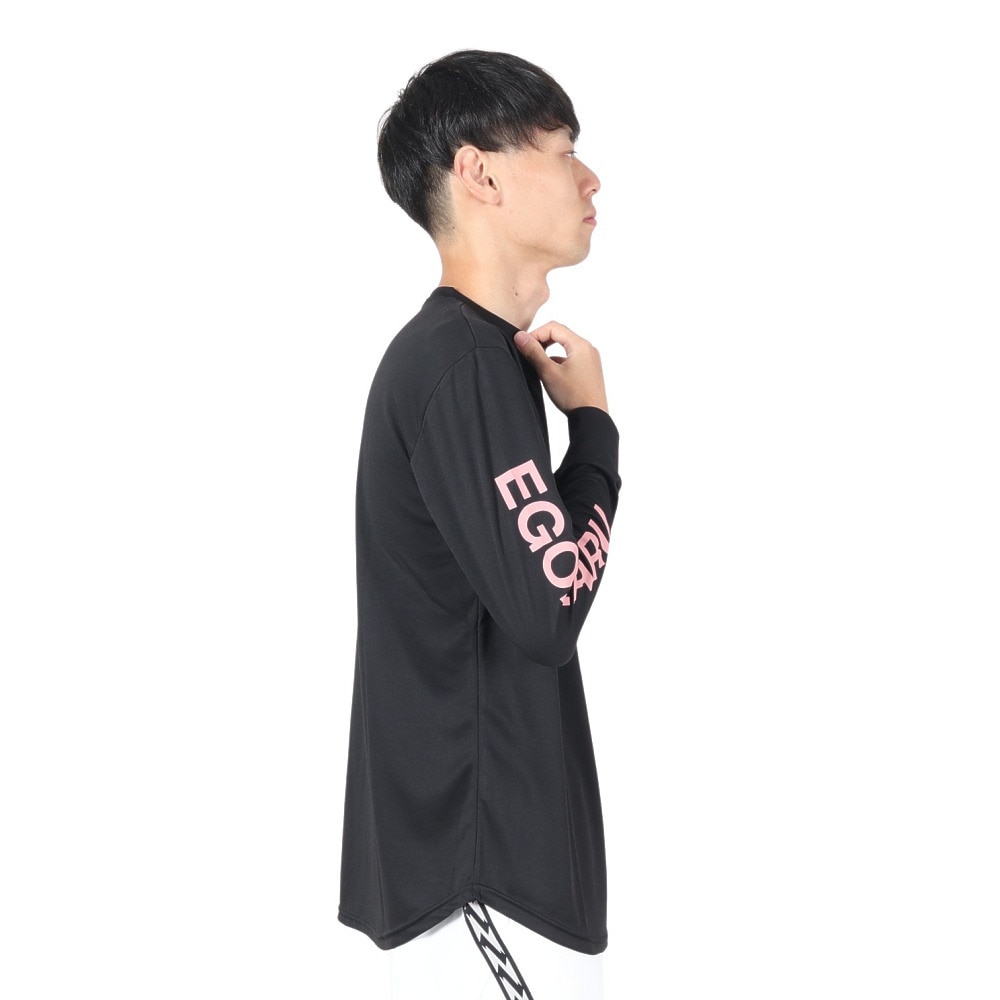 エゴザル（EGOZARU）（メンズ、レディース）バスケットボールウェア スリーブロゴ ロングスリーブTシャツ EZLT-F2206C038