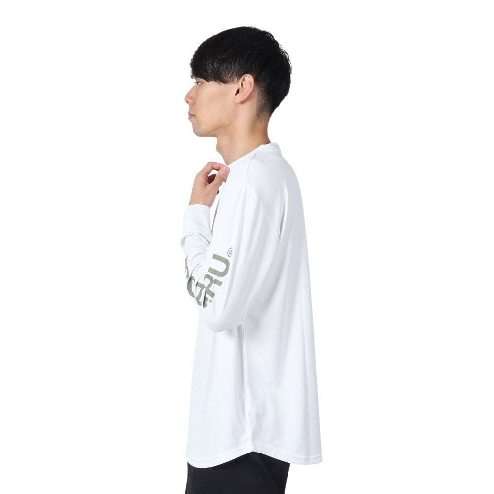 エゴザル（EGOZARU）（メンズ、レディース）バスケットボールウェア スリーブロゴ ロングスリーブTシャツ EZLT-F2206C039