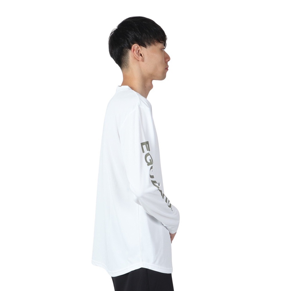 エゴザル（EGOZARU）（メンズ、レディース）バスケットボールウェア スリーブロゴ ロングスリーブTシャツ EZLT-F2206C039