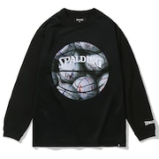 (メンズ、レディース)バスケットボールウェア ジュニア ロングスリーブTシャツ ボールプリント SJT23155BW
