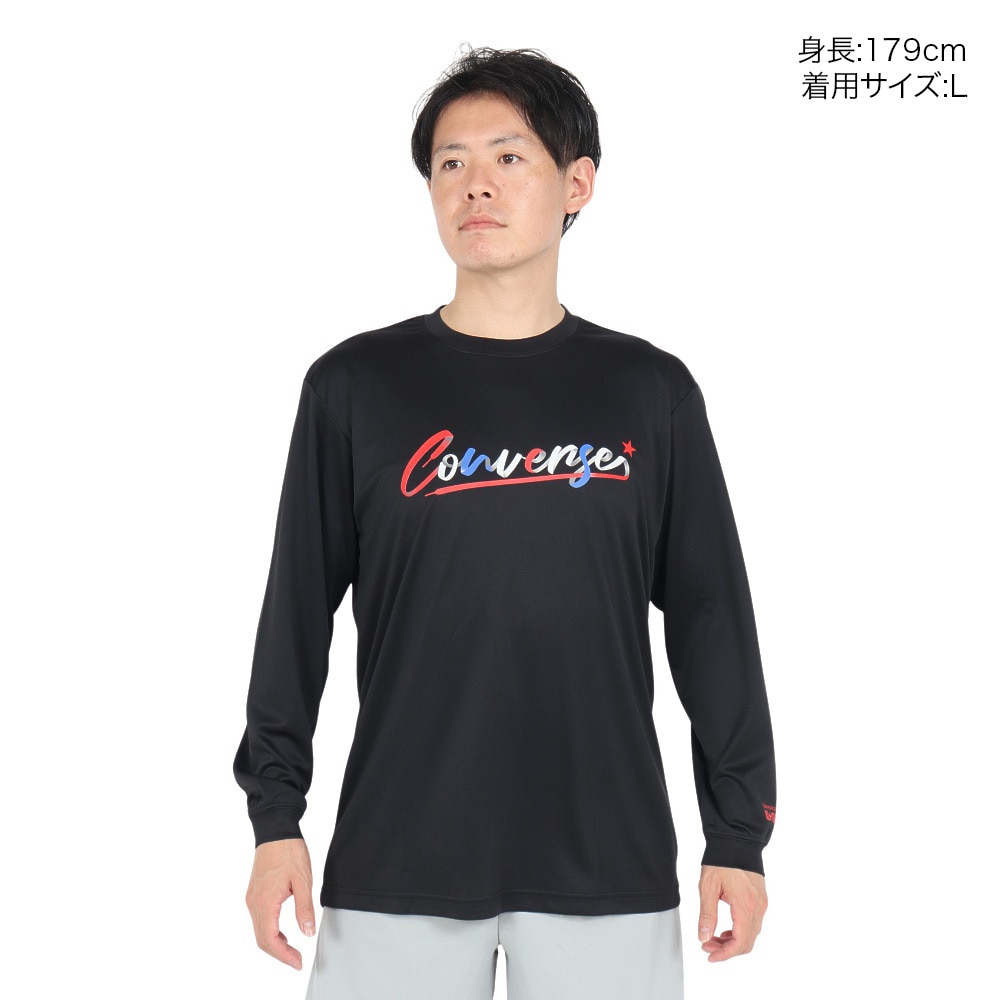 コンバース（CONVERSE）（メンズ）バスケットボールウェア プリントロングスリーブシャツ CB242359L-1966