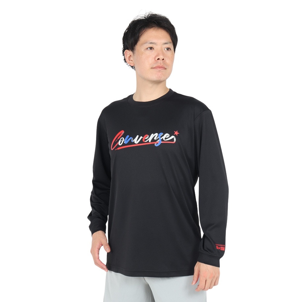 コンバース（CONVERSE）（メンズ）バスケットボールウェア プリントロングスリーブシャツ CB242359L-1966