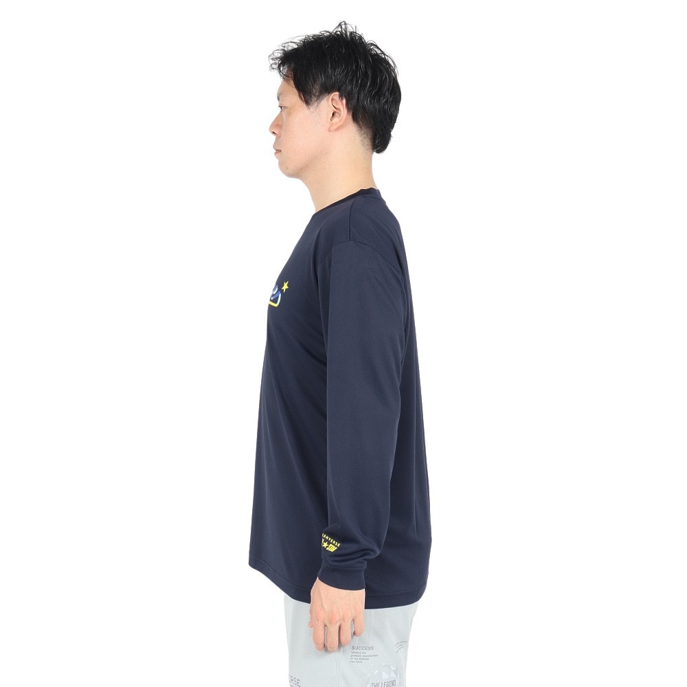 コンバース（CONVERSE）（メンズ）バスケットボールウェア プリントロングスリーブシャツ CB242359L-2900