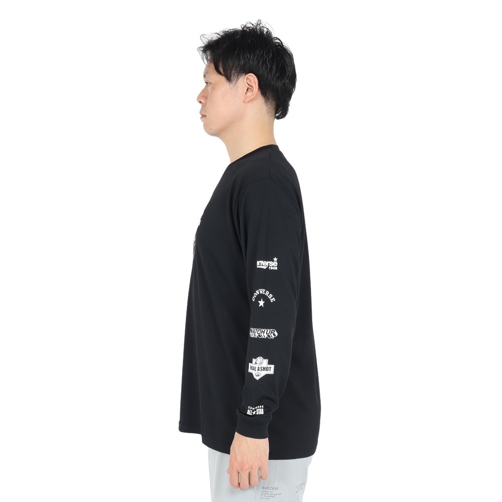 コンバース（CONVERSE）（メンズ）バスケットボールウェア プリントロングスリーブシャツ CB242361L-1911