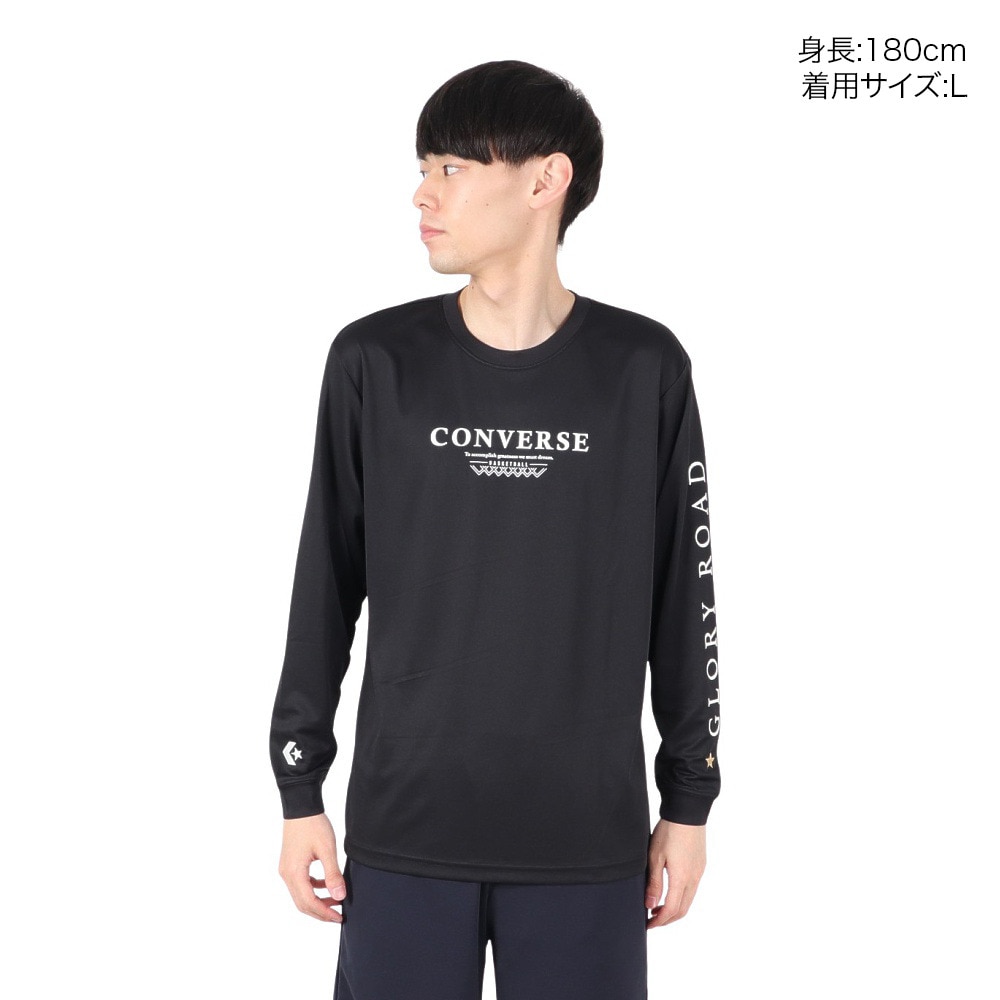 コンバース（CONVERSE）（メンズ）バスケットボールウェア ゴールドシリーズロングスリーブシャツ CBG242353L-1900