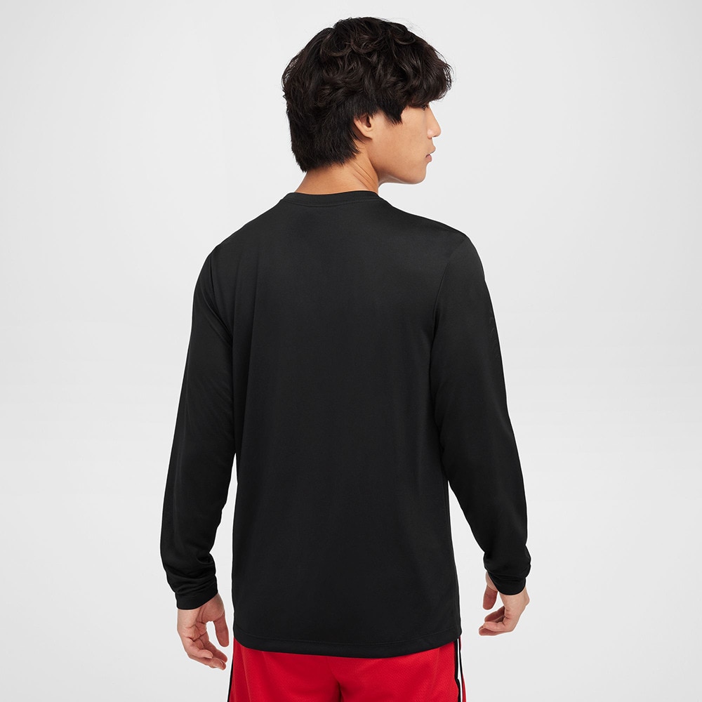 ナイキ（NIKE）（メンズ）バスケットボールウェア ドライフィット ロングスリーブ Tシャツ HF6210-010