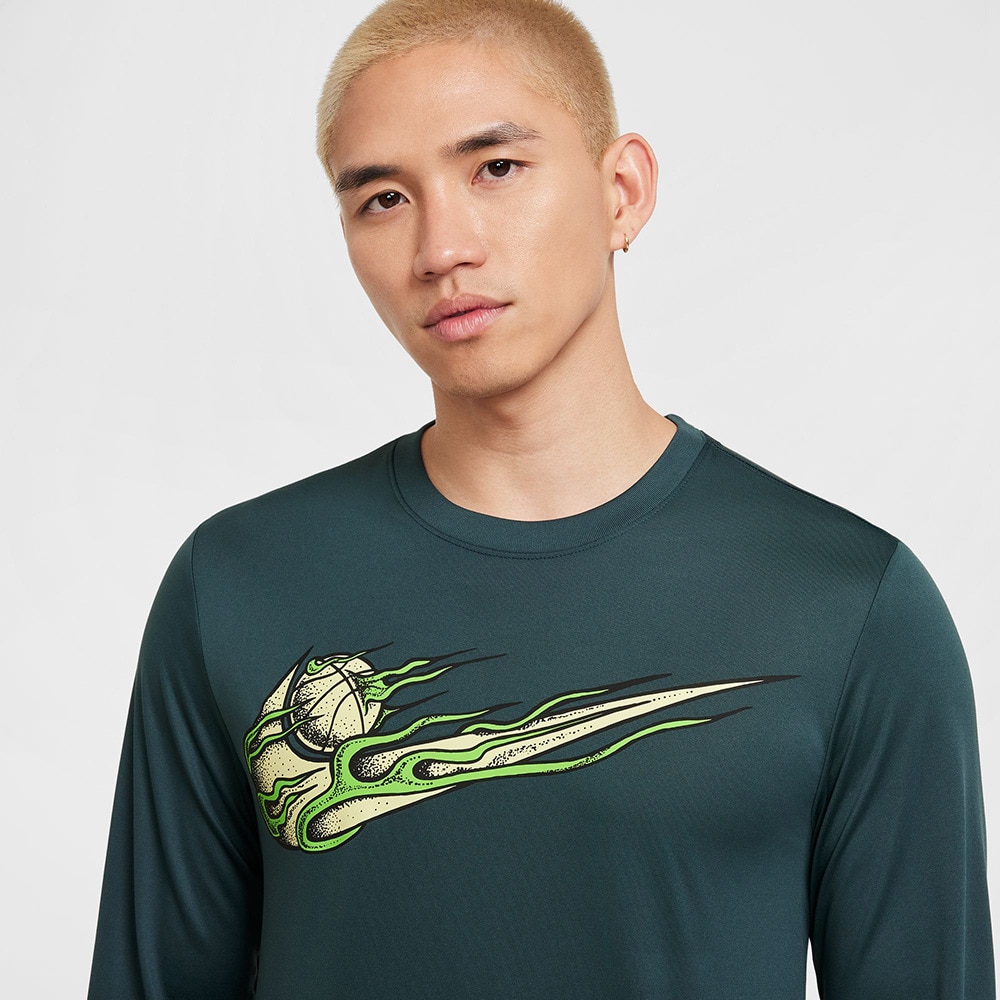 ナイキ（NIKE）（メンズ）バスケットボールウェア ドライフィット ロングスリーブ Tシャツ HF6210-328