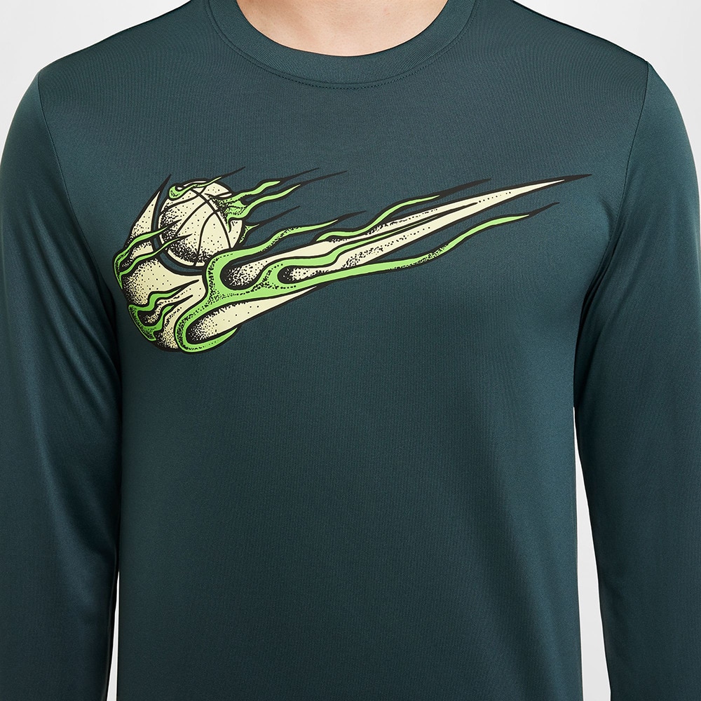 ナイキ（NIKE）（メンズ）バスケットボールウェア ドライフィット ロングスリーブ Tシャツ HF6210-328