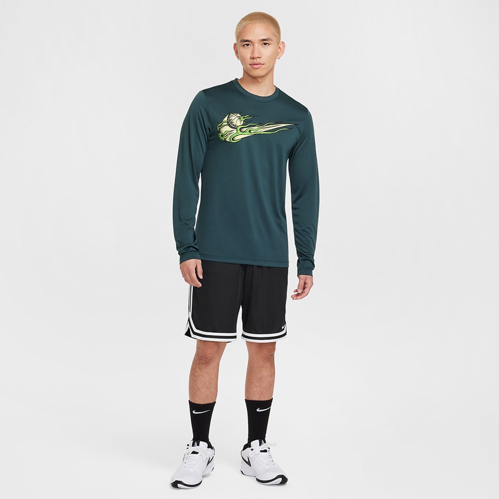 ナイキ（NIKE）（メンズ）バスケットボールウェア ドライフィット ロングスリーブ Tシャツ HF6210-328