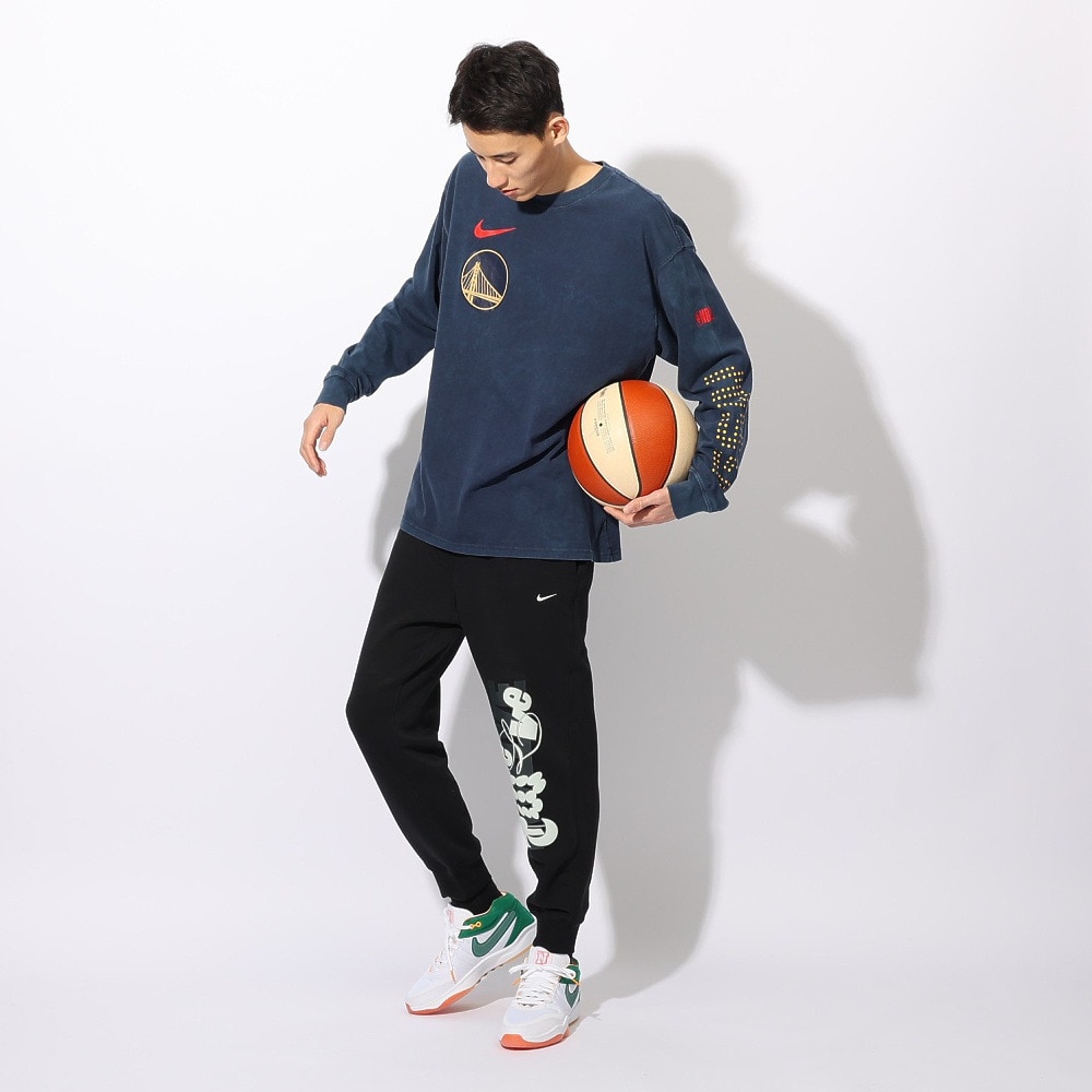 ナイキ（NIKE）（メンズ）バスケットボールウェア 長袖Tシャツ NBA マックス90 ゴールデンステート ウォリアーズ HJ2550-419