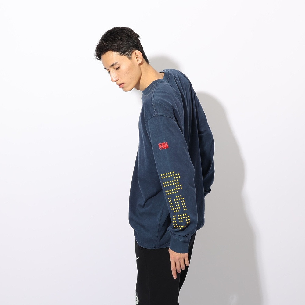 ナイキ（NIKE）（メンズ）バスケットボールウェア 長袖Tシャツ NBA マックス90 ゴールデンステート ウォリアーズ HJ2550-419