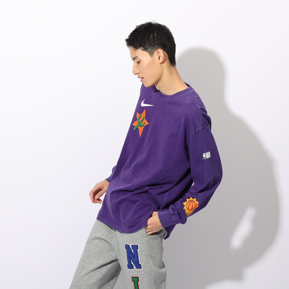 ナイキ（NIKE）（メンズ）バスケットボールウェア NBA 長袖シャツ フェニックス サンズ コートサイド シティ エディション HJ2556-504