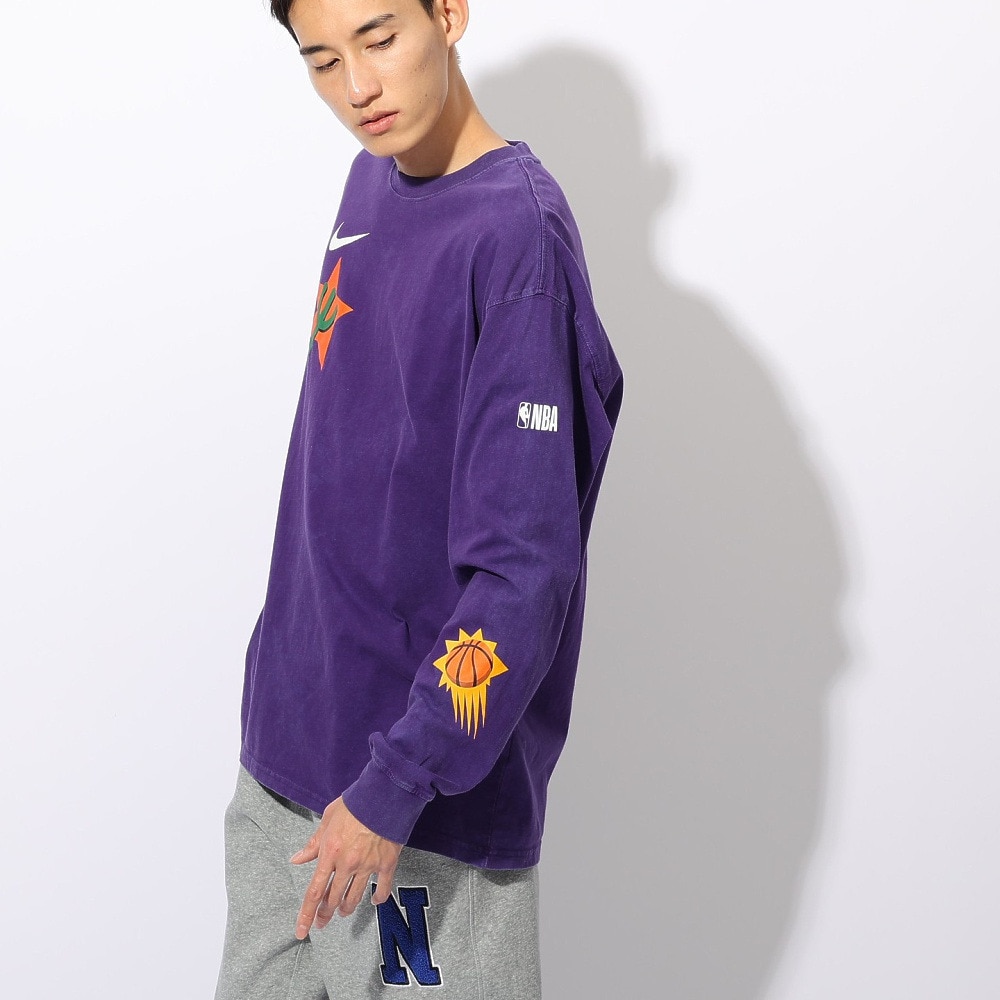 ナイキ（NIKE）（メンズ）バスケットボールウェア NBA 長袖シャツ フェニックス サンズ コートサイド シティ エディション HJ2556-504